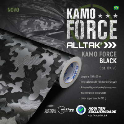 Novidades‌ ‌Alltak:‌ ‌Conheça‌ ‌os‌ ‌adesivos‌ ‌Forged‌ ‌Black‌ ‌e‌ ‌Kamo‌ ‌Force‌ ‌Black‌